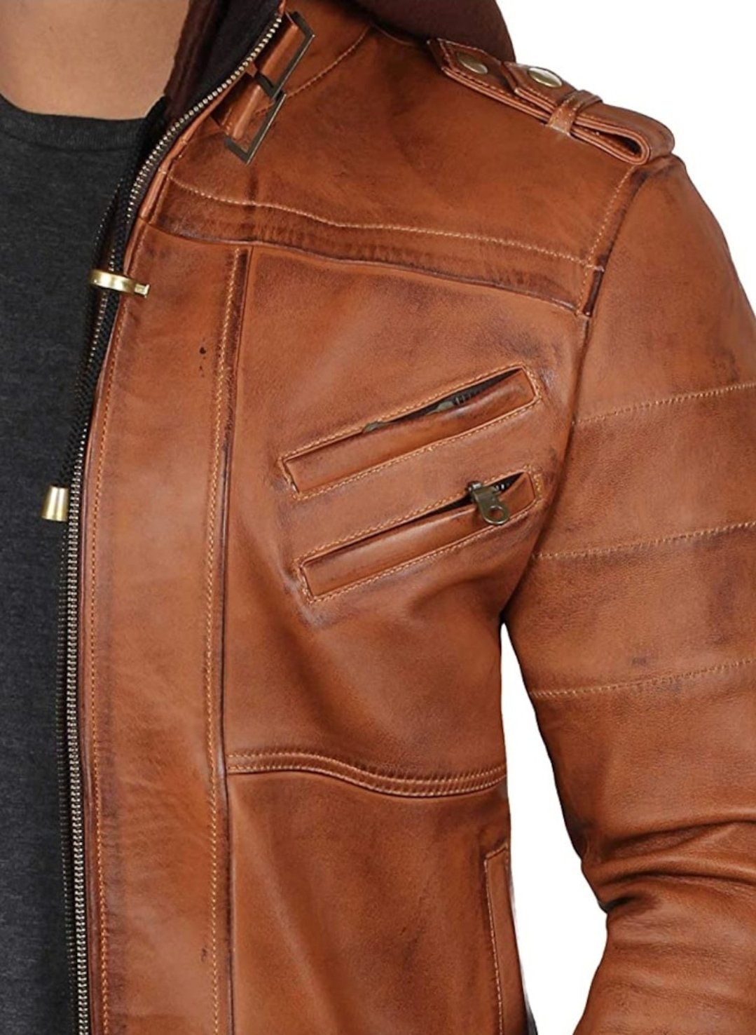Biker Leather Jacket - Image 2