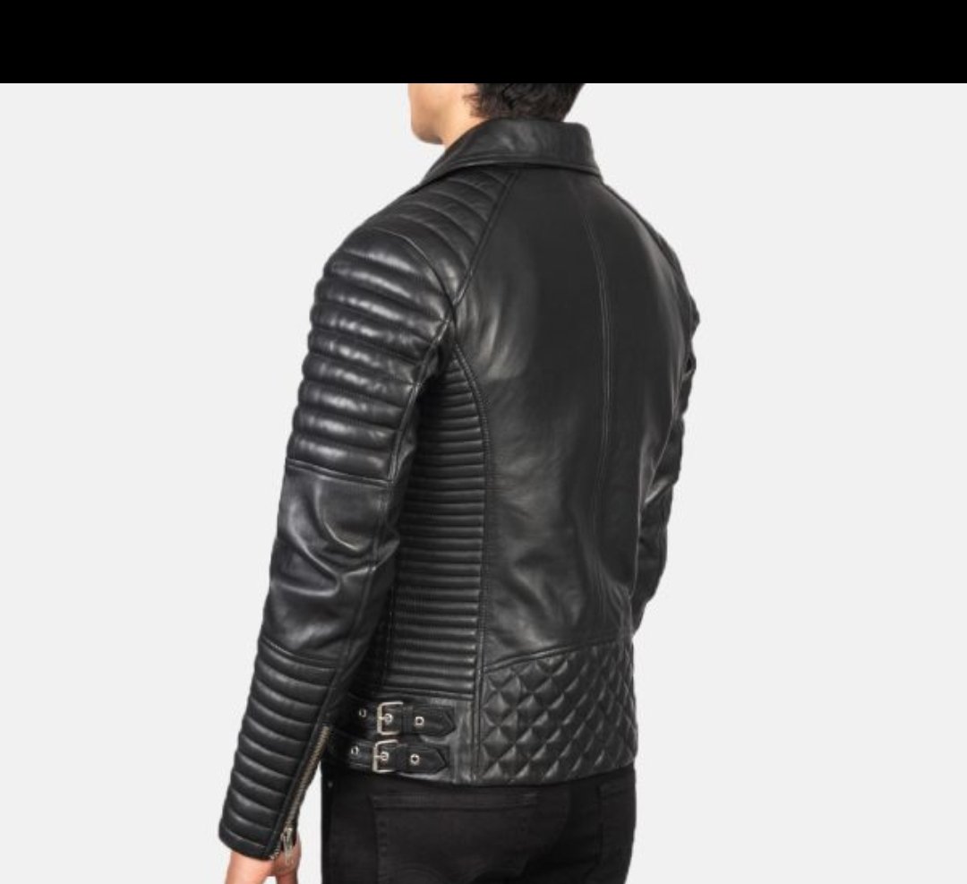 Bomber Men Leather Jacket - Image 2