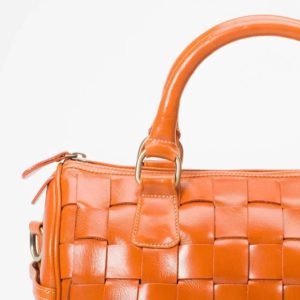 Women's Braided Leather Bag