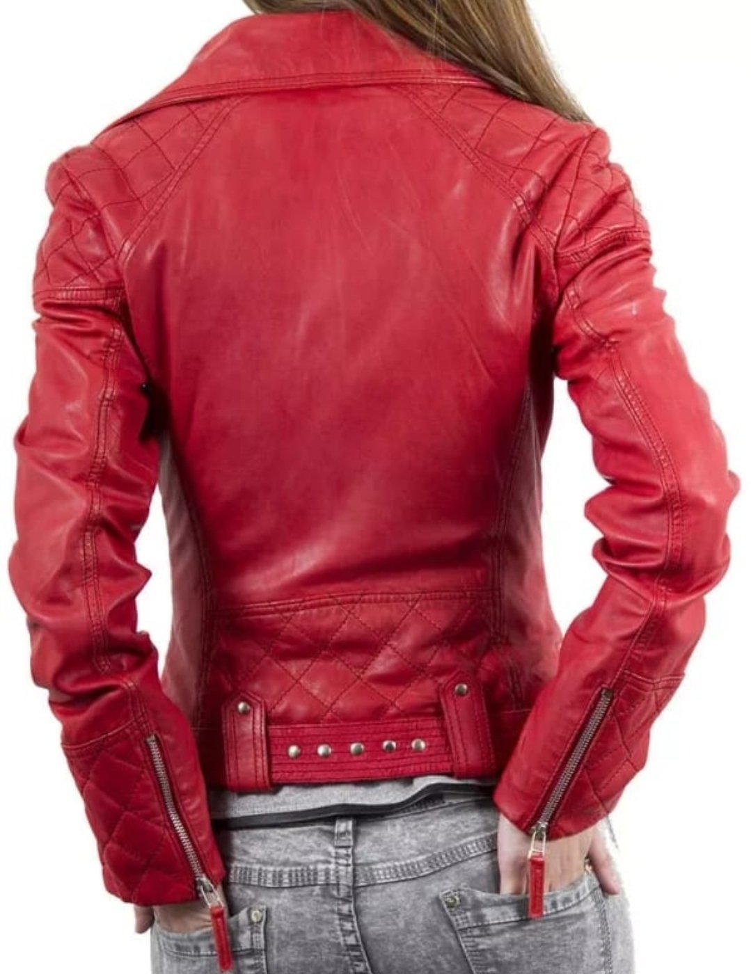Women's Genuine Lambskin Leather Jacket - Image 2